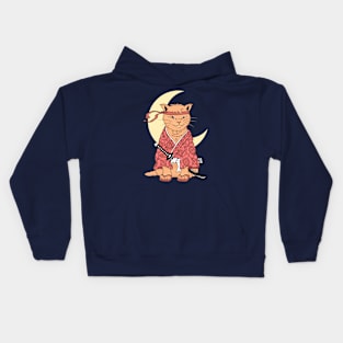 Cat Samurai Kids Hoodie